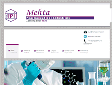 Tablet Screenshot of mehtapharma.com